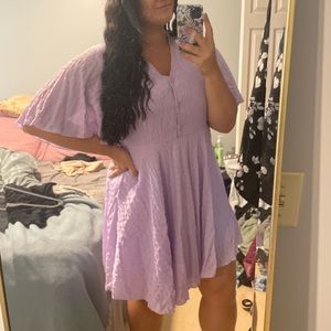 Butterfly wing textured dress